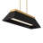 Bentley 1 - Light Black/Aged Brass LED Pool Table Lights Pendant