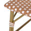 De 2 extérieurs - Design français, rouge rouille / blanc, cadre en aluminium avec finition pour le style jardin, décoration