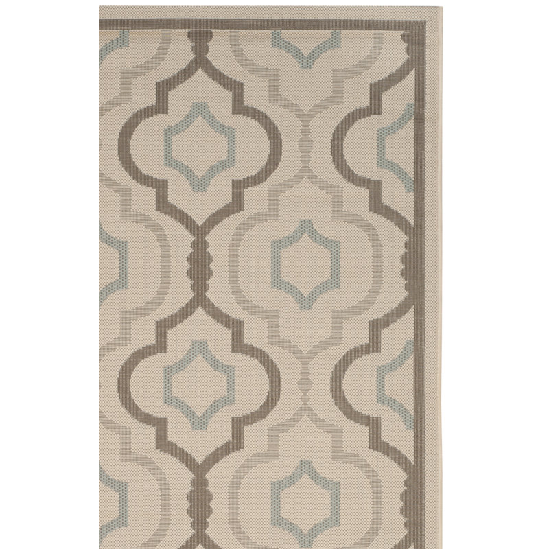 Tapis d'intérieur / extérieur à motif géométrique Herefordshire Performance, Tapis de couloir 2 pi 3 po x 6 pi 7 po