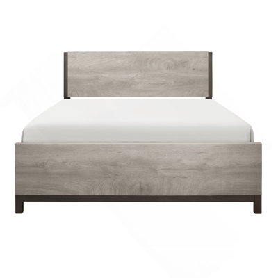 Mobilier de chambre à coucher moderne en bois de mélamine de qualité supérieure avec lit double et finition légère de qualité supérieure