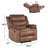 Krishanda 36.6" W Fabric Manual Recliner -687307068