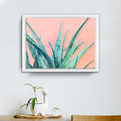 « aloe need », impression sur toile succulent