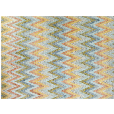 Tapis doré touffeté à la main Tweed