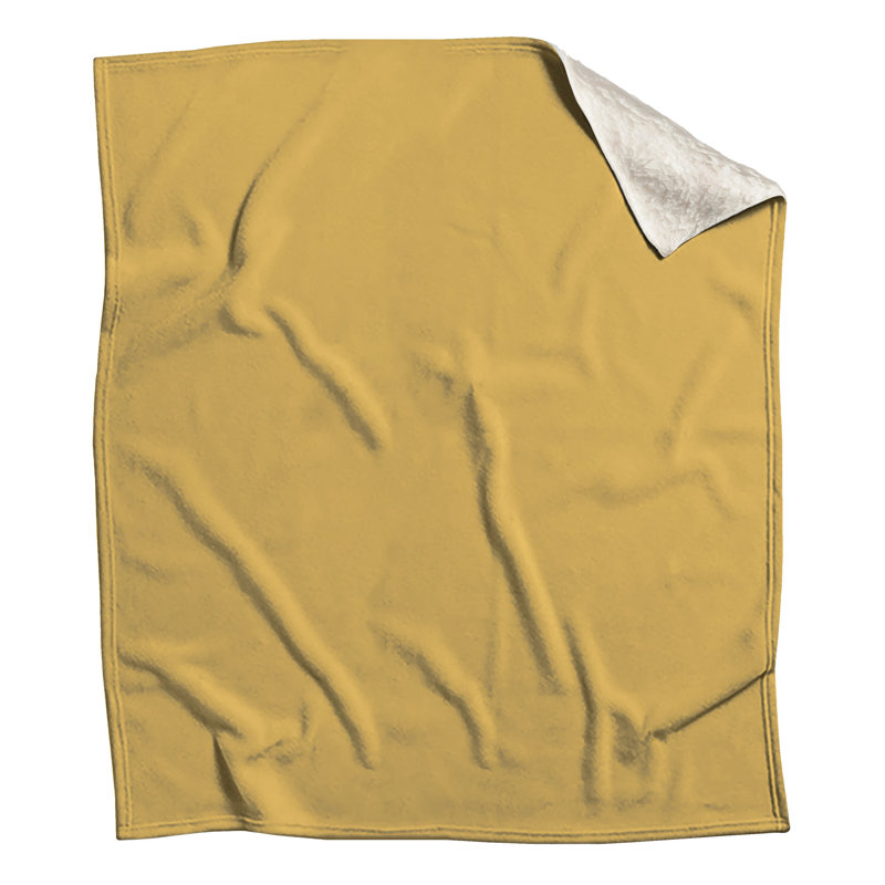 Couvertures de fond jaune uni, 50 po L x 60 po H
