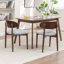 Chaise d'appoint rembourrée en bois massif-703115065