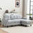 Convertible Combination Sofa With Footstools
