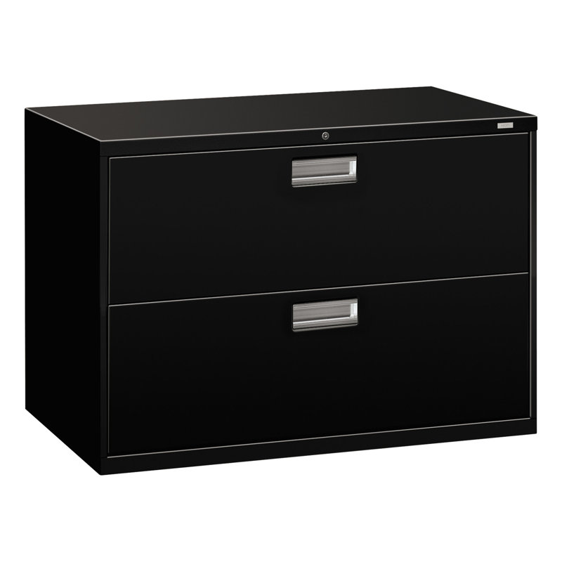 Brigade 2-Drawer Lateral Filing Cabinet, Black