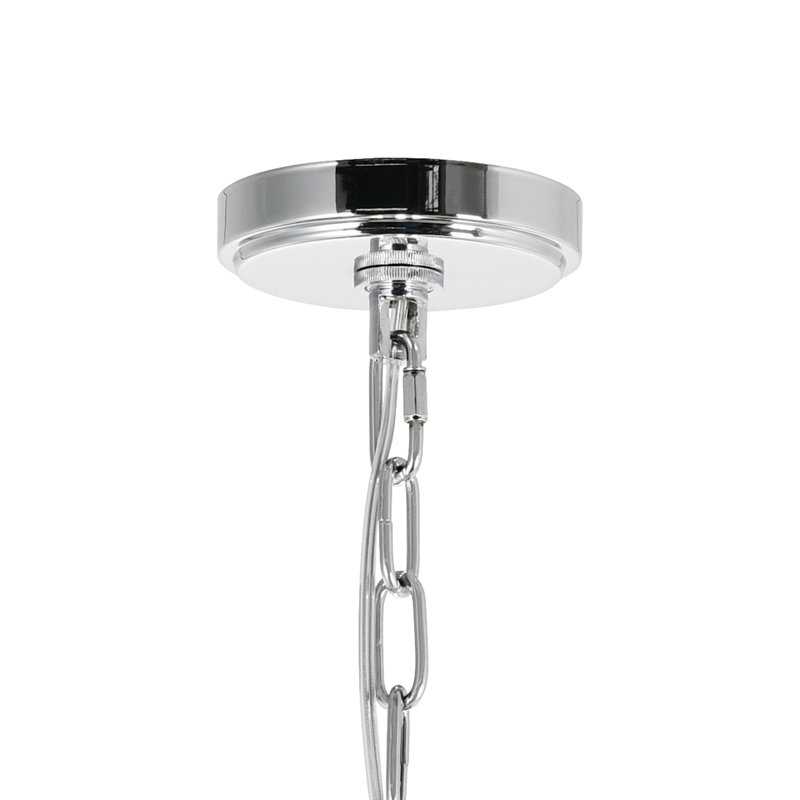 3 Light Mini Chandelier, 12-Inch, Chrome Finish – Elegant Glam Fixture for Bedroom, Entryway, Hallway, or Small Spaces