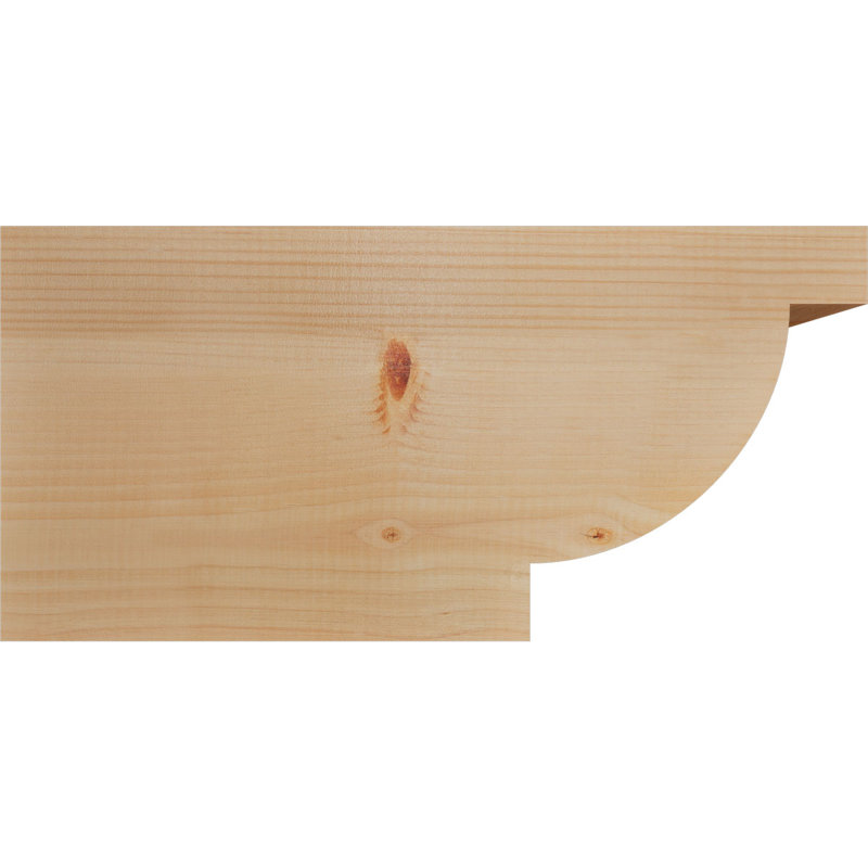 Queue Alpine, Sapin de Douglas, H 12 po x l 24 po x P 5,5 po