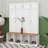 Farmhouse Hall Tree With 4 Hidden Hanging Hooks, Versatile Walnut Seating Bench With 8 Doors, Entryway Shoe Cabinet With Open Compartments-1120361116