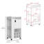Chariot-bar avec armoire, 6 supports à vin intégrés et roulettes-146880545