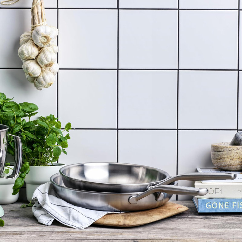 KitchenAid Multiply Uncoated Frying pan set 2 pieces: Frypan 20cm + Frypan 28cm