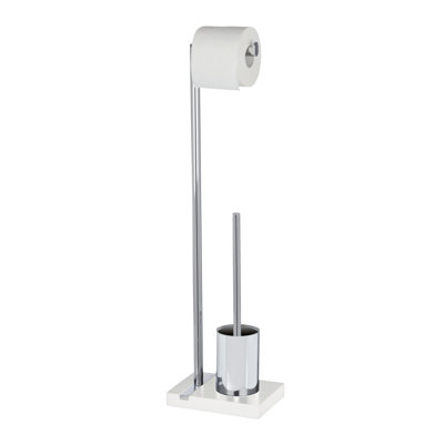 Noble Freestanding Toilet Roll and Brush Holder