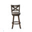 Tabouret de bar pivotant (ensemble de 2) - Gris