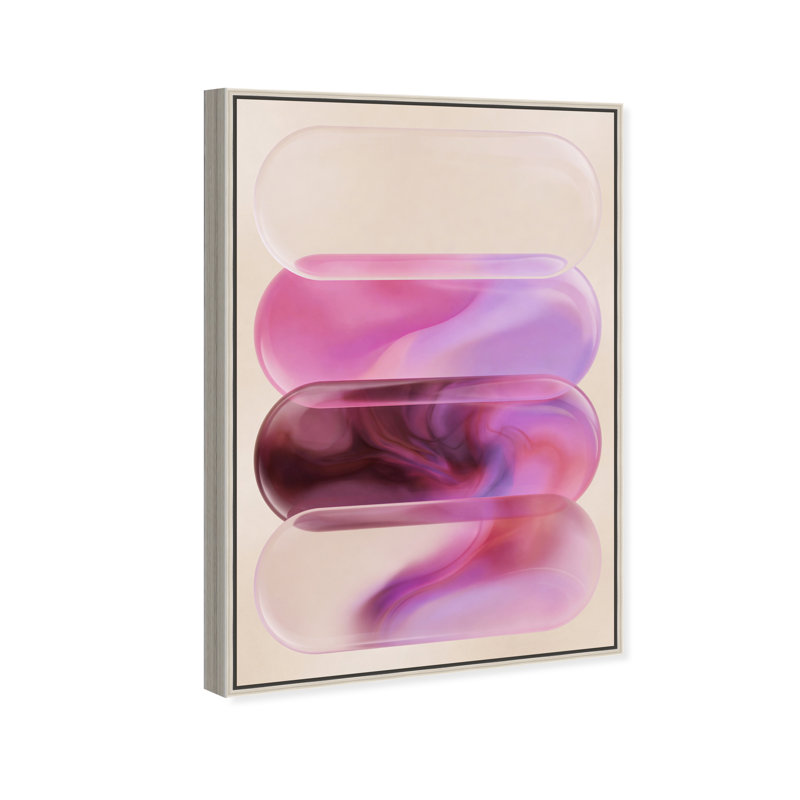 Clear Rose Print by Oliver Gal, 16"H x 11"W, Silver Floater Frame