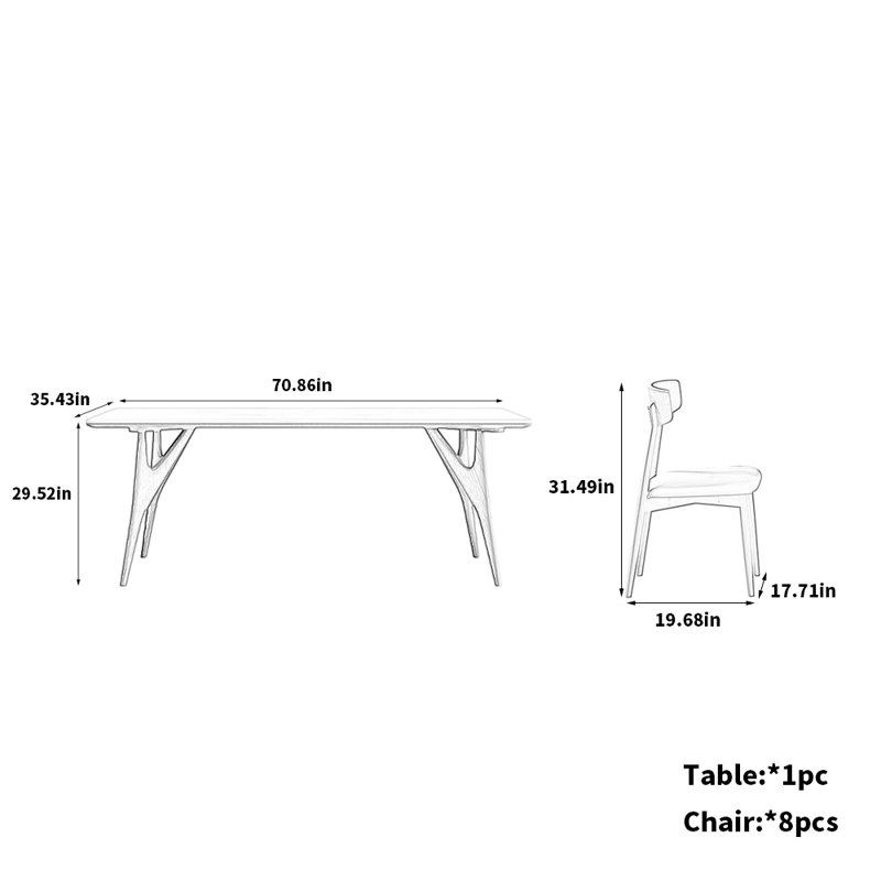 Ensemble de table et de chaise Elegant