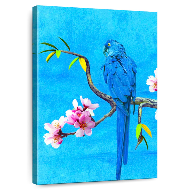 Brampt Spring Bird And Flower, 12" H x 8" W