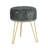 Velvet Round Footstool Ottoman-441920977