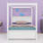 Adwoa Wood Canopy Bed with four Drawers-165946727
