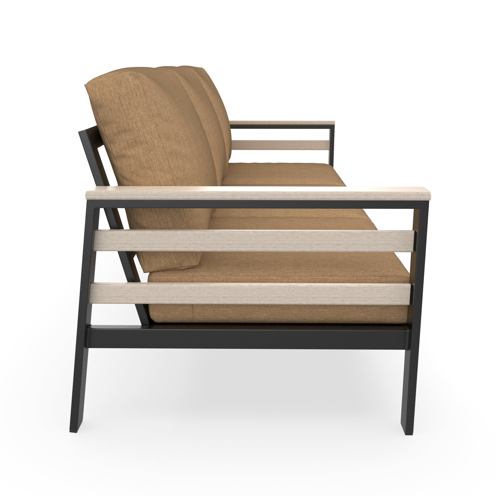 Townsend 80" Sunbrella® Patio Sofa, Seashell, Sunbrella® Canvas Heather Beige