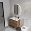 Meuble-lavabo mural 24 po avec lavabo en céramique, 2 tiroirs à fermeture en douceur, ensemble KD-1580402106