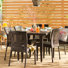 Aonna 6 - Person Wicker Patio Dining Set with Rectangular Table