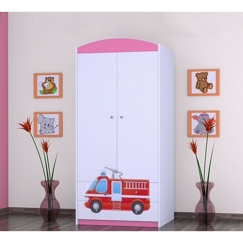 Brenner 2 Door Wardrobe, Pink