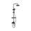 Milan Thermostatic Matte Black Shower Faucet Timeless Design with Precise Temperature Control