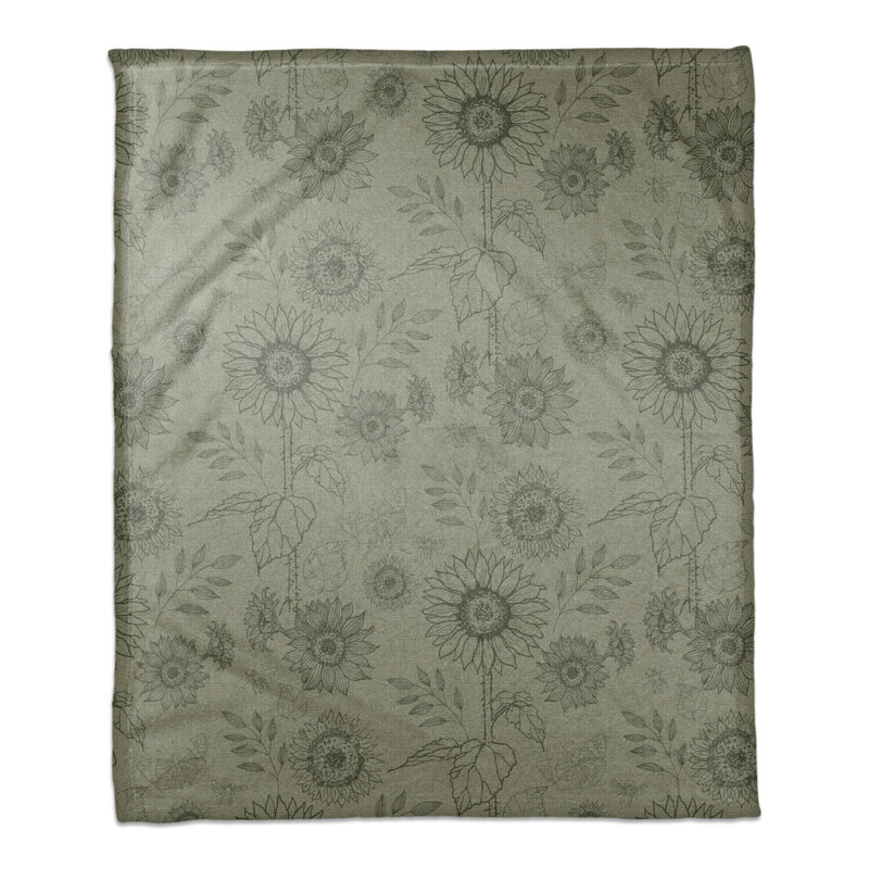 Hand Woven Throw Blanket, Green