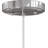 Payslee 1-Light Indoor Chrome Mini Hanging Cylinder Pendant with Elegant Rings