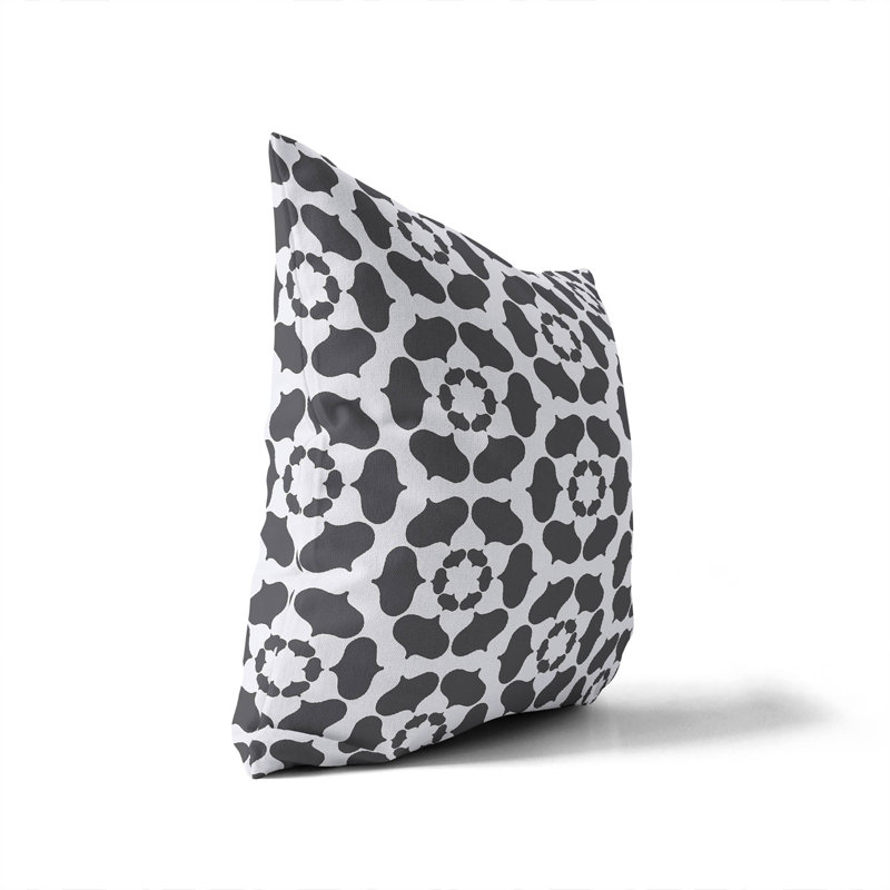 Cleo Indoor Throw Pillow, Charcoal