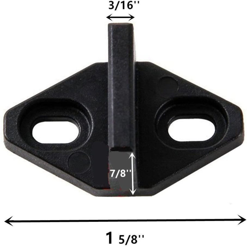 Guide de plancher de porte de grange