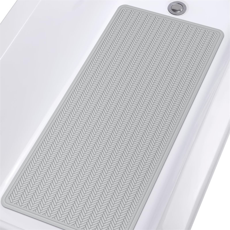Graeme Plastic / Acrylic Non-Slip Shower Mat, Light Grey