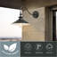 Sena Matte Black 32.1cm H Outdoor Barn Light