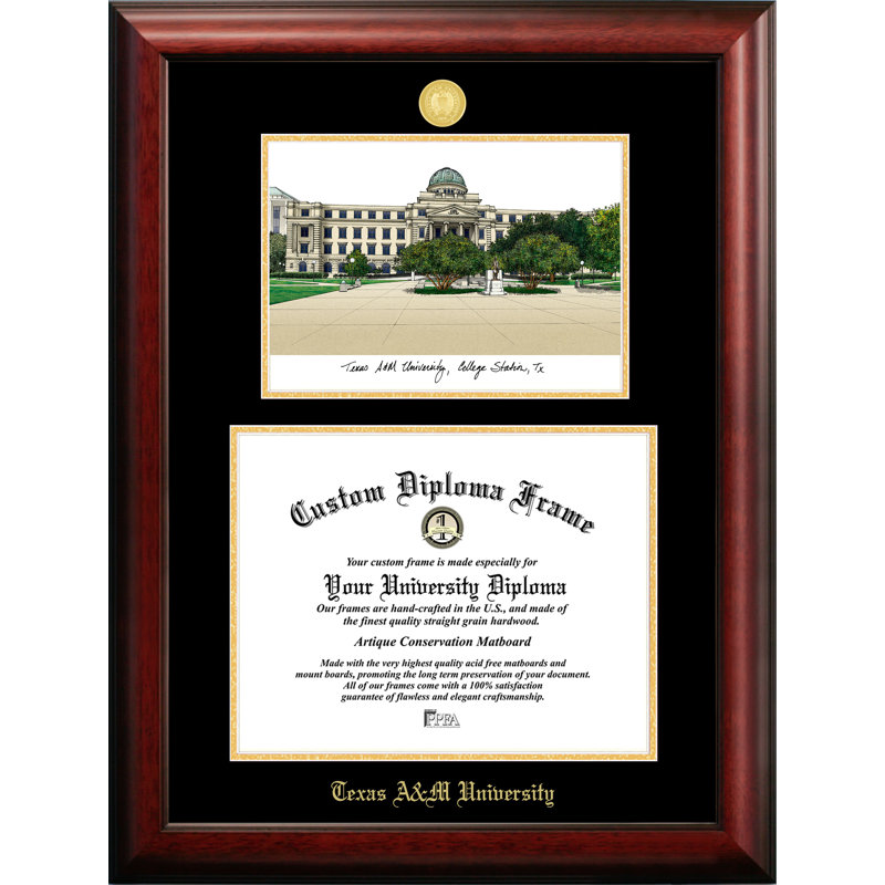 NCAA Texas A&M University Diploma Lithograph Picture Frame