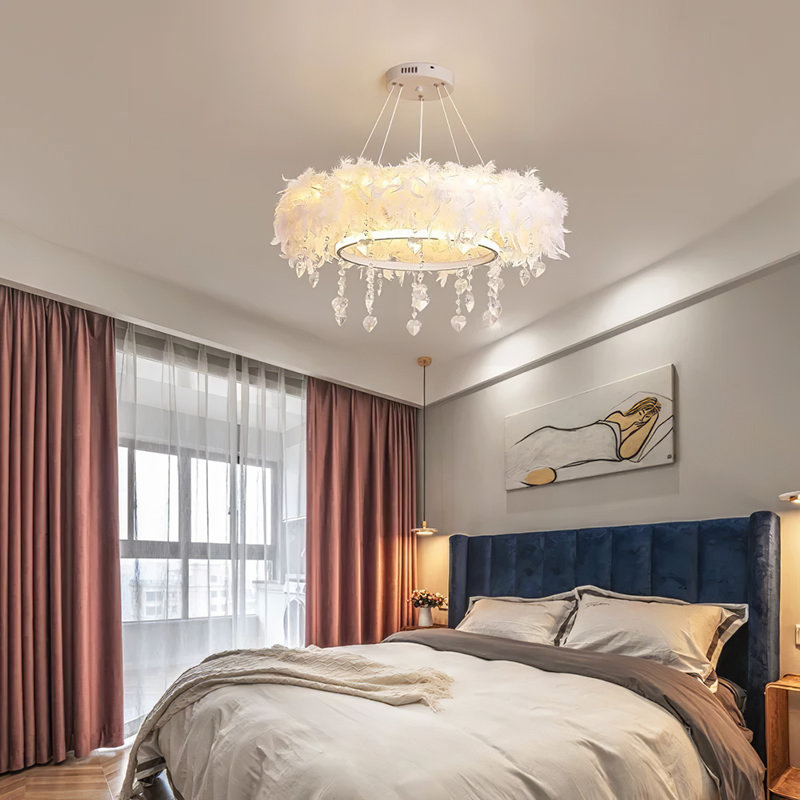 1 - Light Natural LED Chandelier Pendant