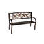 Banc de jardin en métal Dragonfly - noir