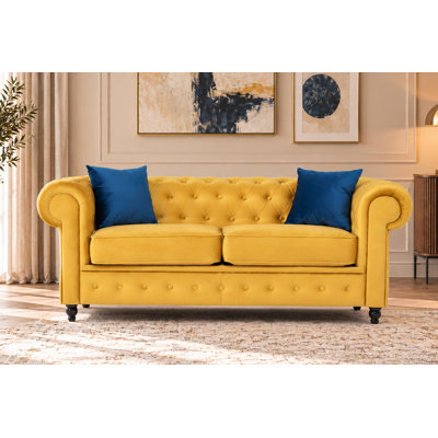 Frances 3 Seater Chesterfield Sofa Velvet