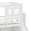 Lit mezzanine avec garde-robe, tablettes de rangement