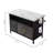 Marble movable kitchen island, metal base material