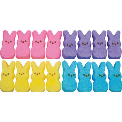 SP13379 Lapin de Pâques, bonbon, guimauve, paquet de 12, découpes en carton, debout, décoration