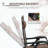 Set of 2 Foldable Zero Gravity Rocking Chairs with Trays