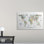 «Animal Map Of The World» par Correen, impression sur toile tendue