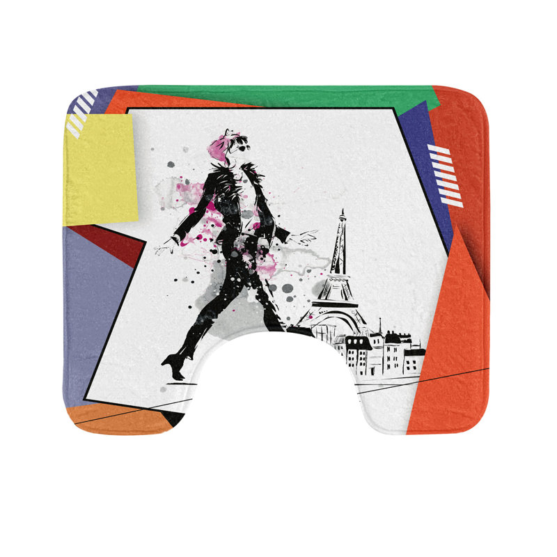 Tapis de salle de bain en forme de U Eiffel 20 po Eiffel