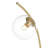 59.83'' Brushed Brass Arched Floor Lamp