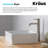 Ceramic Square Vessel Bathroom Sink with Faucet-3955012