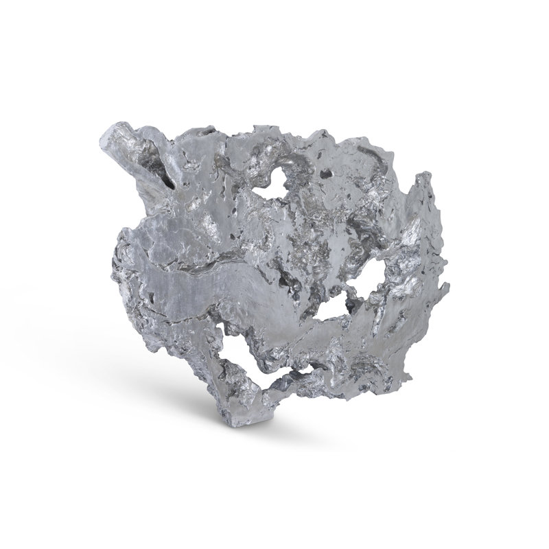 Cast Naturals Burled Root Wall Décor, Silver