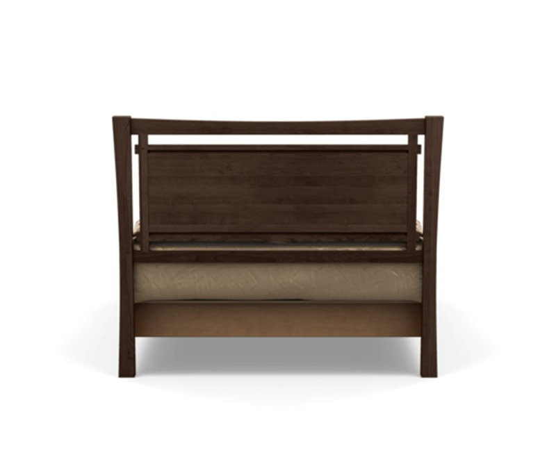 Monterey Upholstered Bed, California King, Smoke Cherry, Slate Fabric