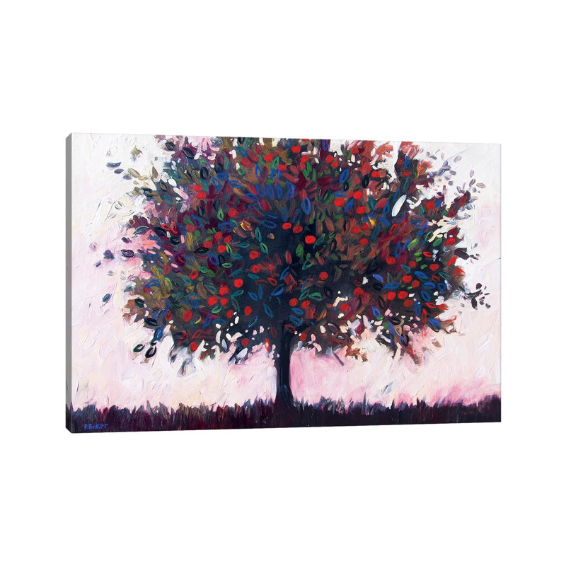 Pommier par Patty Baker - peinture sur toile tendue, H 8 po x l 12 po x P 0,75 po