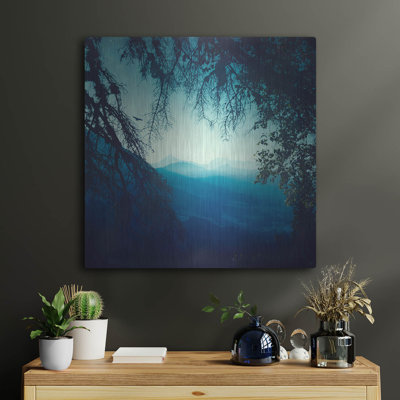 Red Barrel Studio® 'Blue Morning' by Dirk Wustenhagen Metal Wall Art
